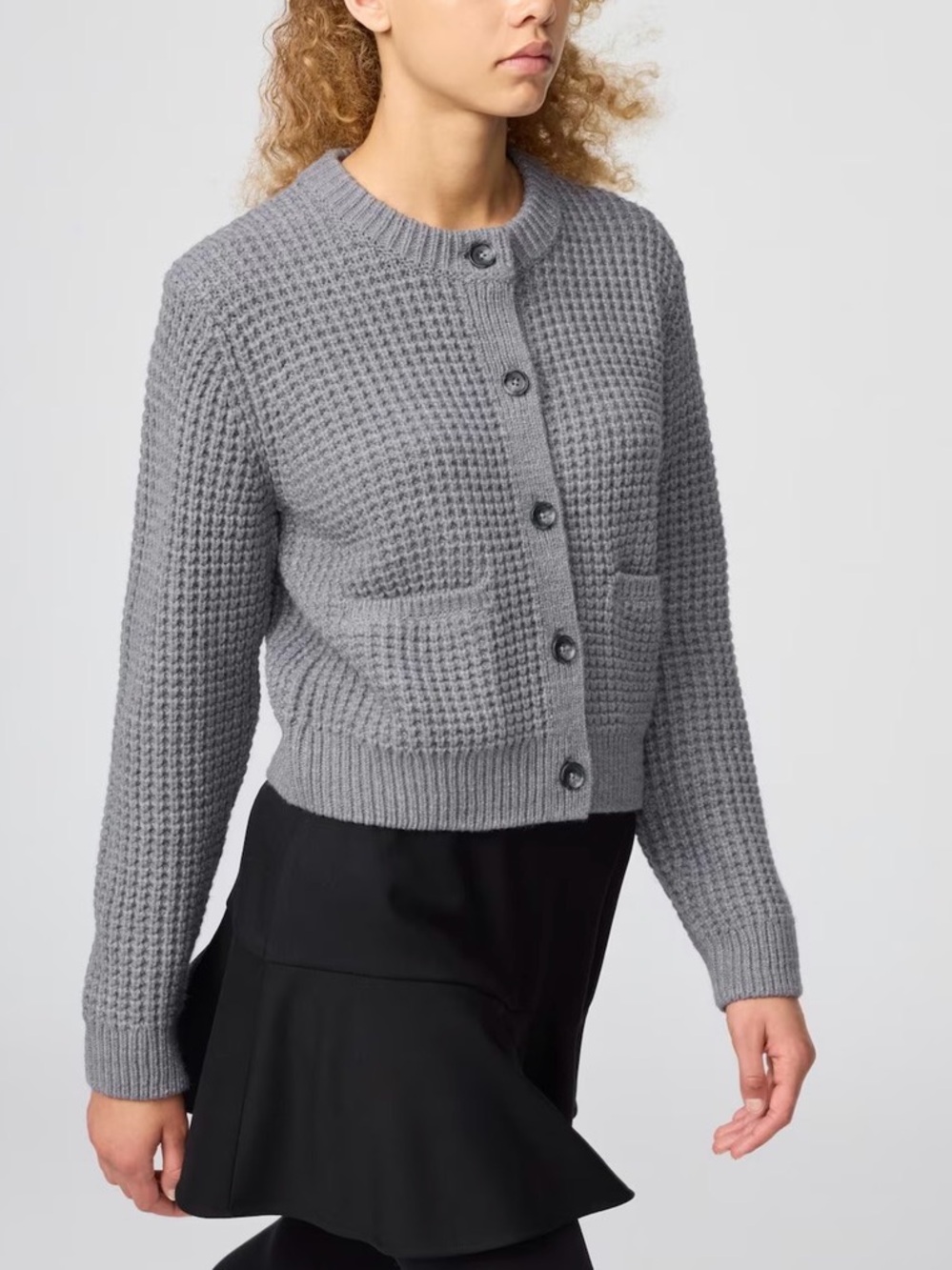 NWT Uniqlo Waffle Knit Cardigan